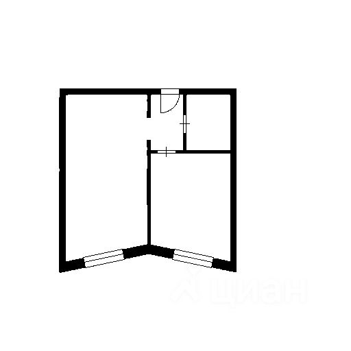 Планировка этой квартиры по данным Циан