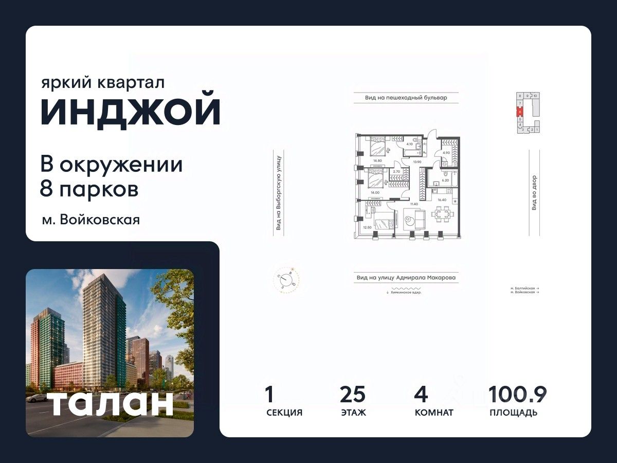 Новостройка, р-н Войковский, Москва