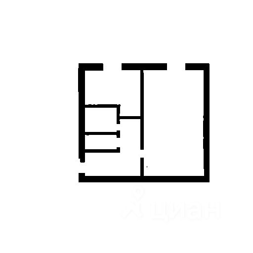 Планировка этой квартиры по данным Циан