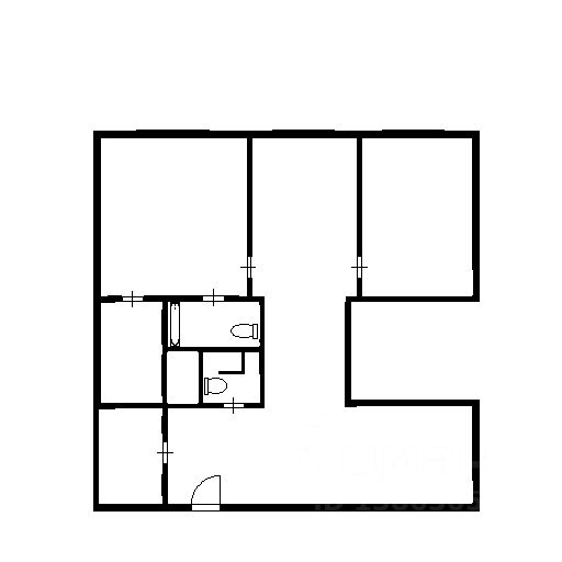 Планировка этой квартиры по данным Циан
