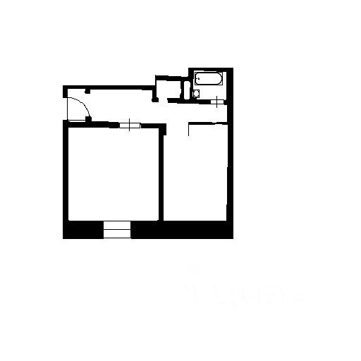 Планировка этой квартиры по данным Циан