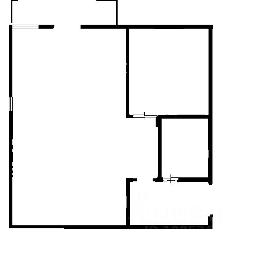 Планировка этой квартиры по данным Циан