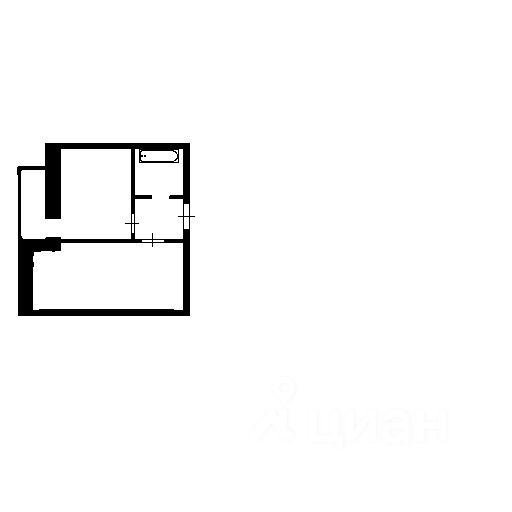Планировка этой квартиры по данным Циан