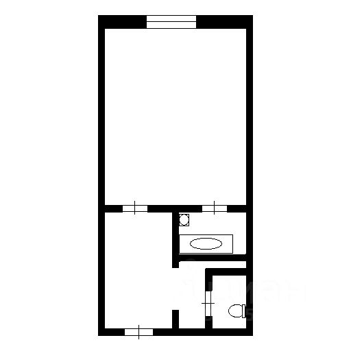 Планировка этой квартиры по данным Циан