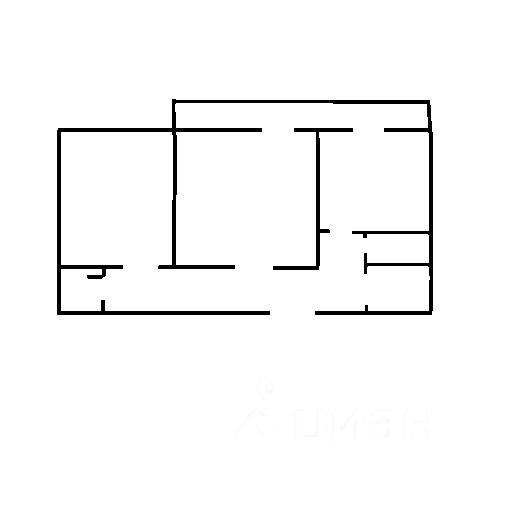 Планировка этой квартиры по данным Циан