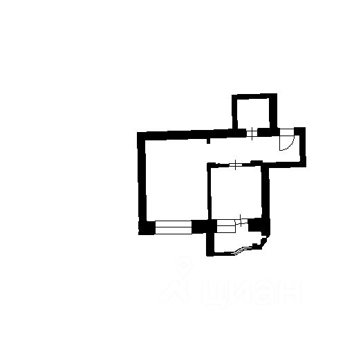 Планировка этой квартиры по данным Циан