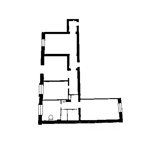 Планировка этой квартиры по данным Циан