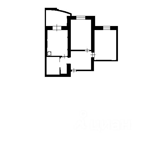 Планировка этой квартиры по данным Циан