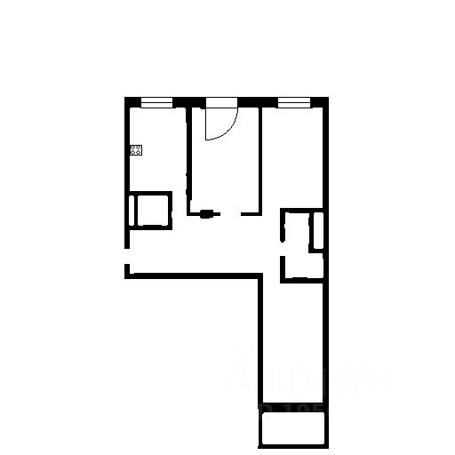 Планировка этой квартиры по данным Циан
