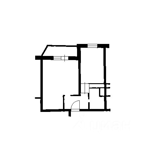 Планировка этой квартиры по данным Циан