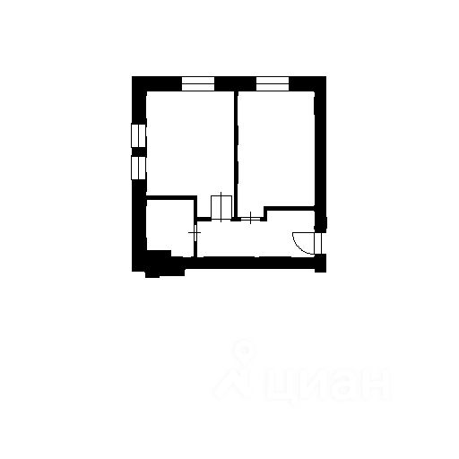 Планировка этой квартиры по данным Циан