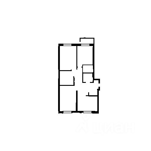 Планировка этой квартиры по данным Циан