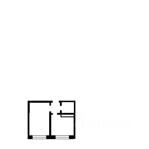 Планировка этой квартиры по данным Циан