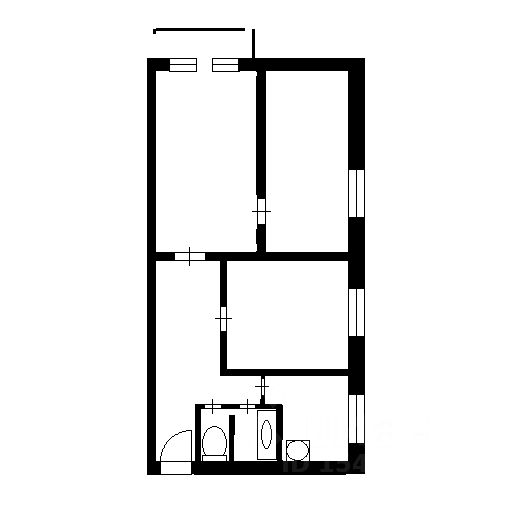 Планировка этой квартиры по данным Циан