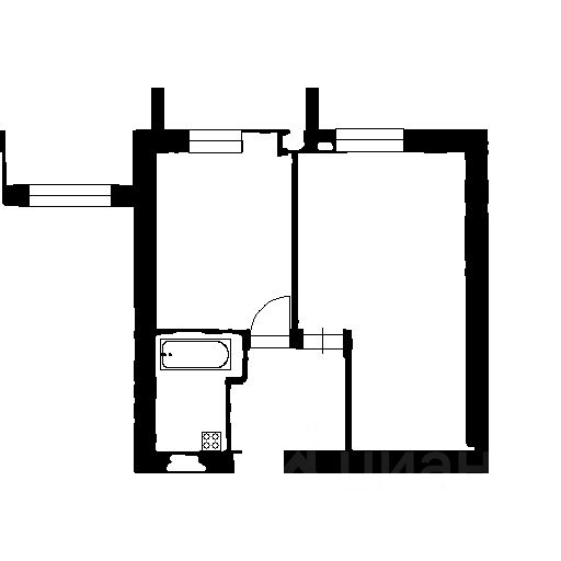 Планировка этой квартиры по данным Циан