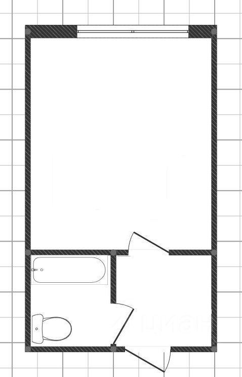 Планировка этой квартиры по данным Циан