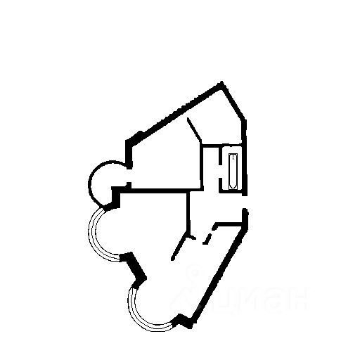 Планировка этой квартиры по данным Циан