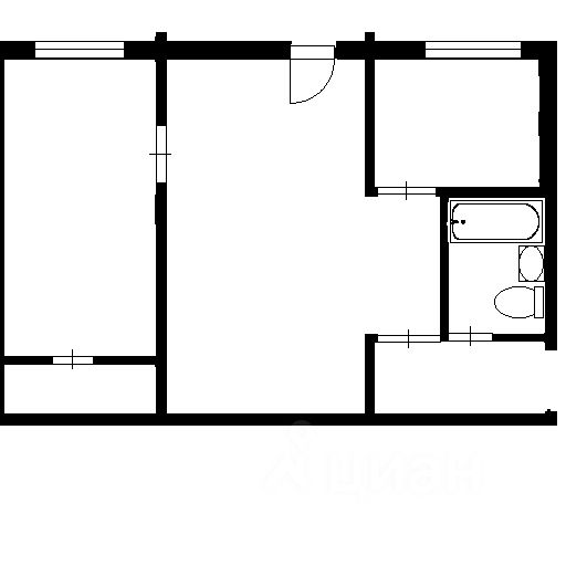 Планировка этой квартиры по данным Циан