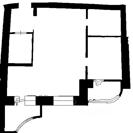 Планировка этой квартиры по данным Циан