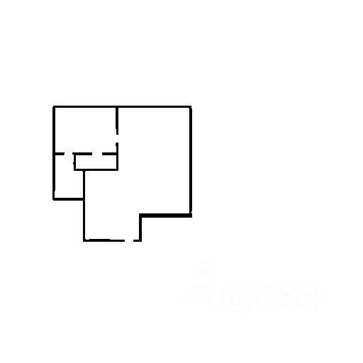 Планировка этой квартиры по данным Циан