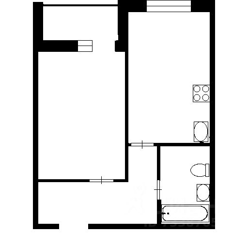 Планировка этой квартиры по данным Циан