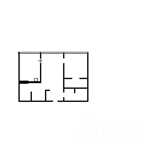 Планировка этой квартиры по данным Циан