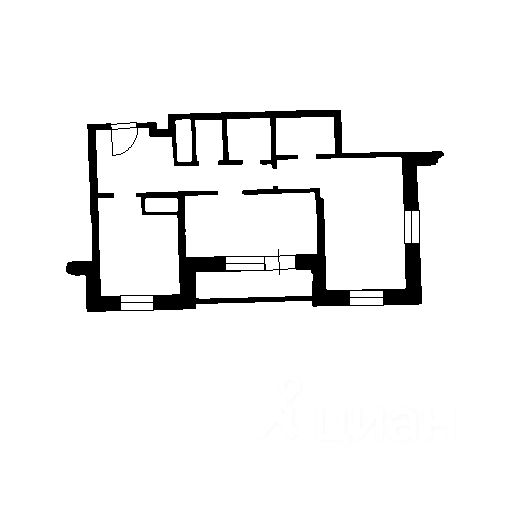 Планировка этой квартиры по данным Циан