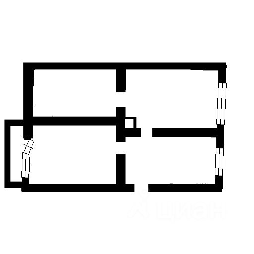 Планировка этой квартиры по данным Циан
