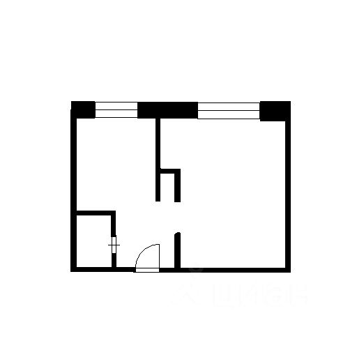 Планировка этой квартиры по данным Циан