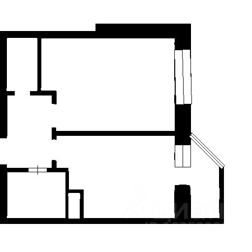 Планировка этой квартиры по данным Циан