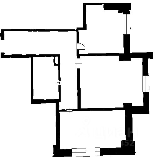 Планировка этой квартиры по данным Циан