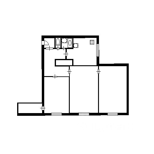 Планировка этой квартиры по данным Циан