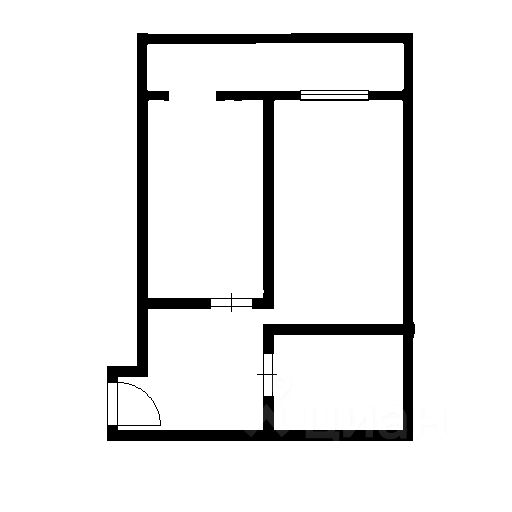 Планировка этой квартиры по данным Циан
