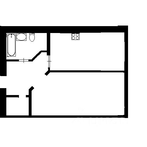 Планировка этой квартиры по данным Циан