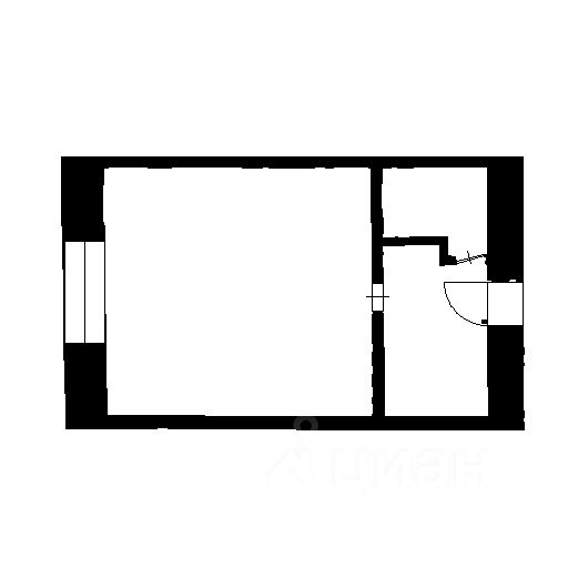 Планировка этой квартиры по данным Циан