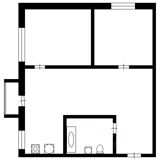 Планировка этой квартиры по данным Циан