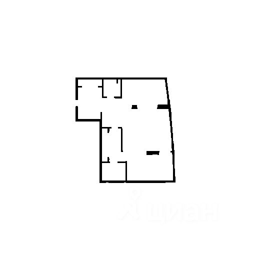 Планировка этой квартиры по данным Циан
