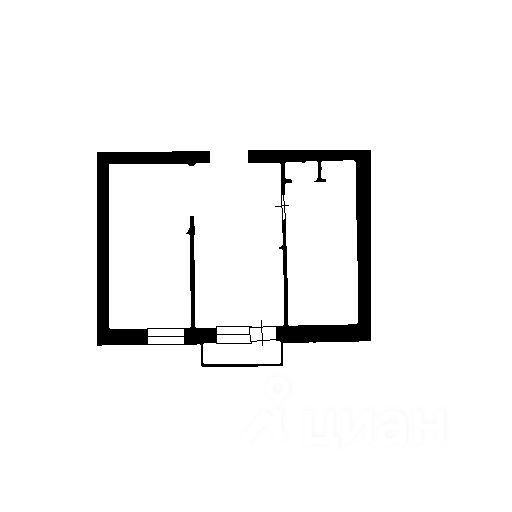 Планировка этой квартиры по данным Циан