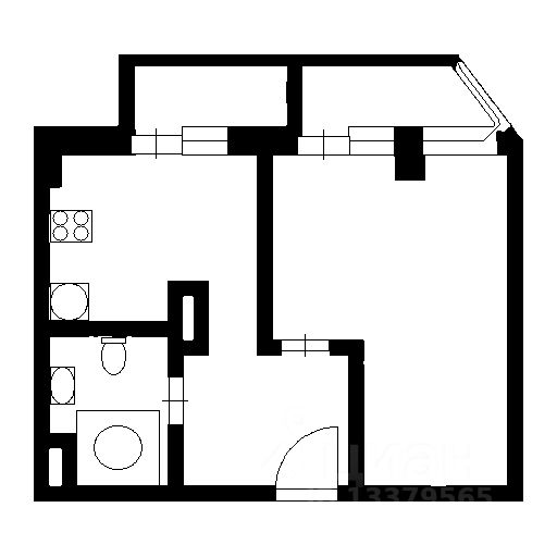 Планировка этой квартиры по данным Циан