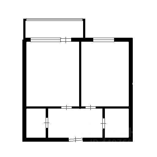 Планировка этой квартиры по данным Циан