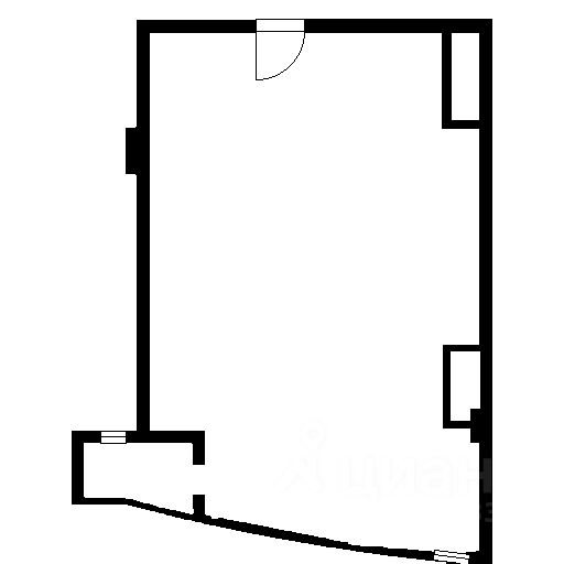 Планировка этой квартиры по данным Циан