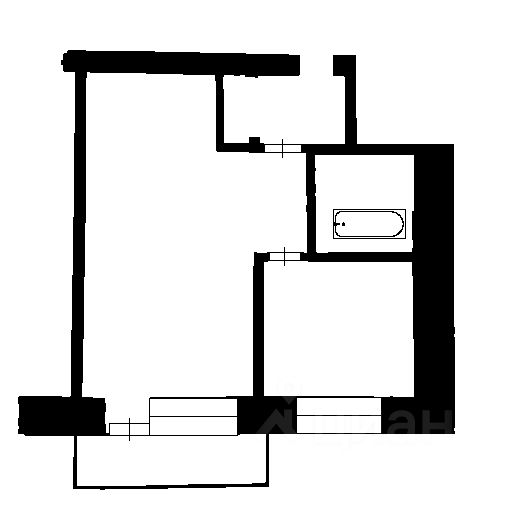 Планировка этой квартиры по данным Циан