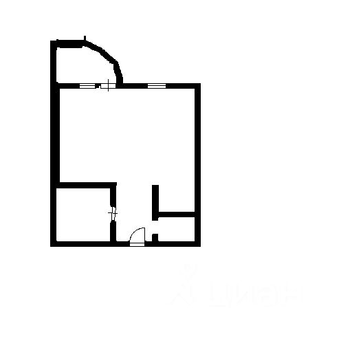 Планировка этой квартиры по данным Циан