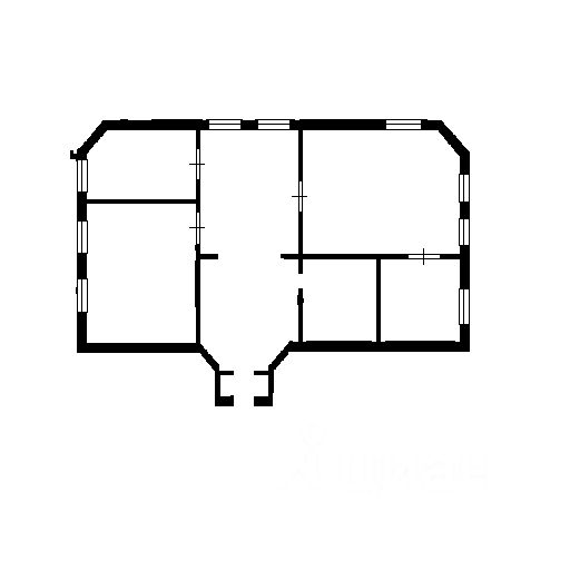 Планировка этой квартиры по данным Циан