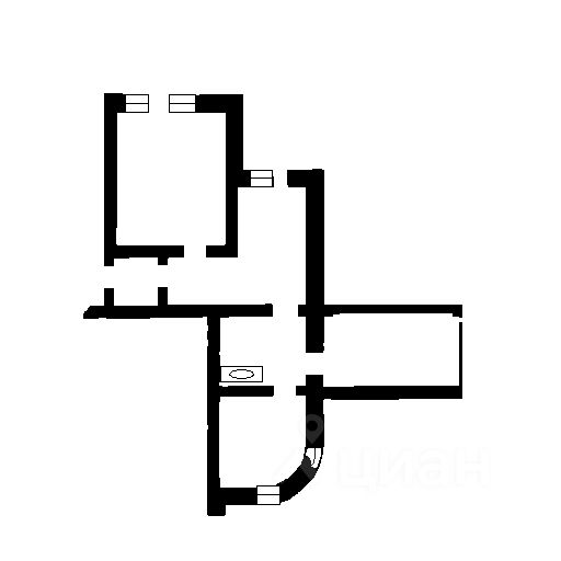 Планировка этой квартиры по данным Циан
