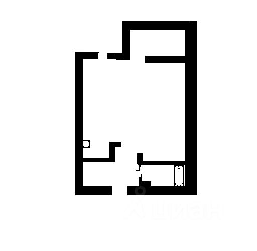 Планировка этой квартиры по данным Циан