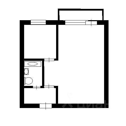 Планировка этой квартиры по данным Циан