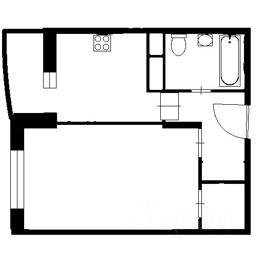Планировка этой квартиры по данным Циан