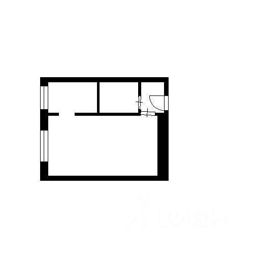 Планировка этой квартиры по данным Циан