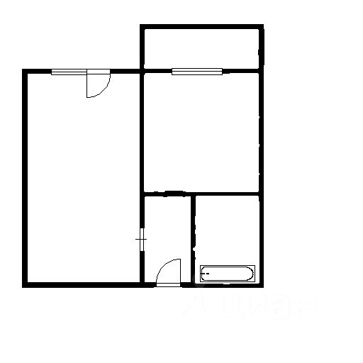Планировка этой квартиры по данным Циан